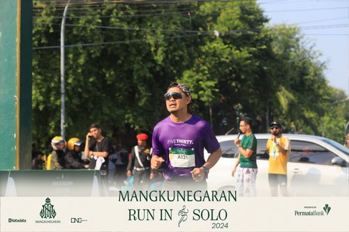 Race photo from Mangkunegaran Run 2024