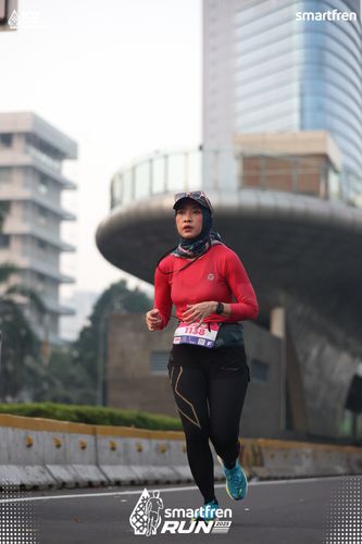 Race photo from Smartfren Run 2025 