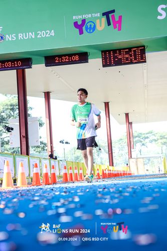 Race photo from BAF LIONS RUN 2024