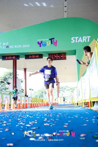 Race photo from BAF LIONS RUN 2024