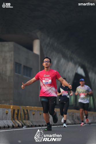Race photo from Smartfren Run 2025 