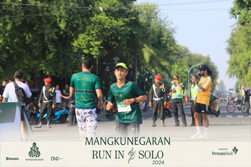 Race photo from Mangkunegaran Run 2024