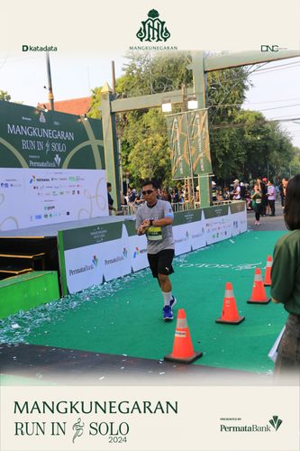 Race photo from Mangkunegaran Run 2024