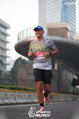 Race photo from Smartfren Run 2025 