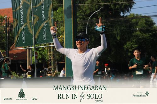 Race photo from Mangkunegaran Run 2024