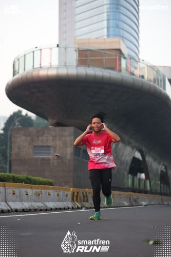 Race photo from Smartfren Run 2025 