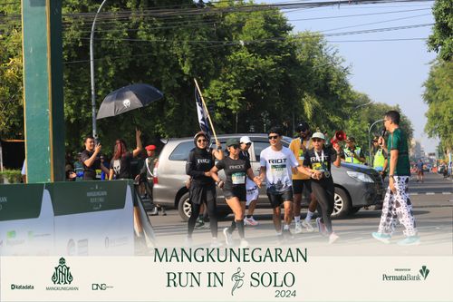 Race photo from Mangkunegaran Run 2024