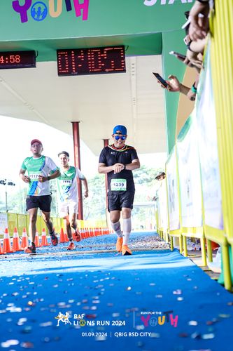 Race photo from BAF LIONS RUN 2024