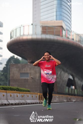 Race photo from Smartfren Run 2025 