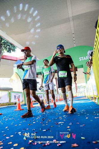 Race photo from BAF LIONS RUN 2024