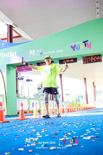 Race photo from BAF LIONS RUN 2024