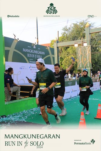 Race photo from Mangkunegaran Run 2024