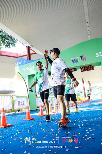 Race photo from BAF LIONS RUN 2024