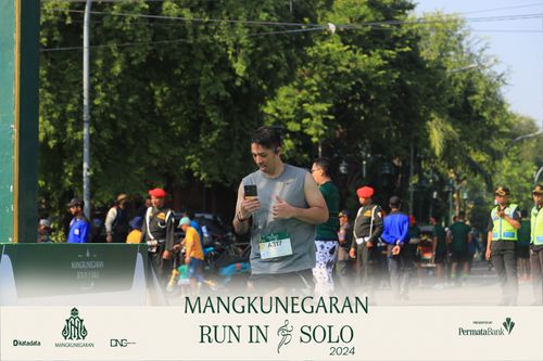 Race photo from Mangkunegaran Run 2024