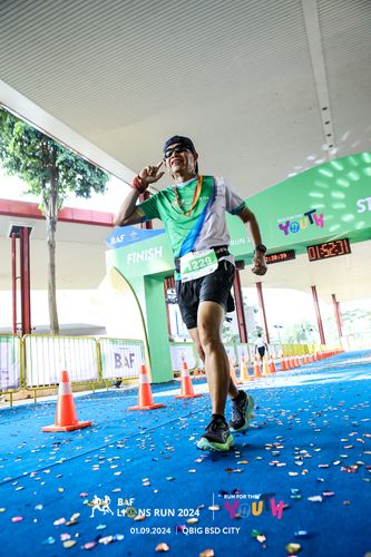 Race photo from BAF LIONS RUN 2024