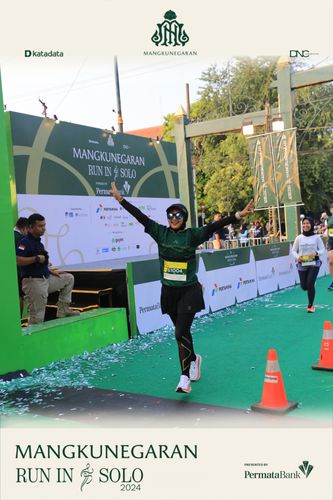 Race photo from Mangkunegaran Run 2024