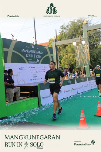 Race photo from Mangkunegaran Run 2024