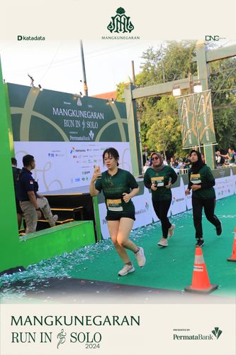 Race photo from Mangkunegaran Run 2024