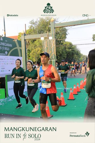 Race photo from Mangkunegaran Run 2024