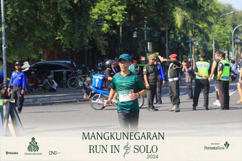 Race photo from Mangkunegaran Run 2024