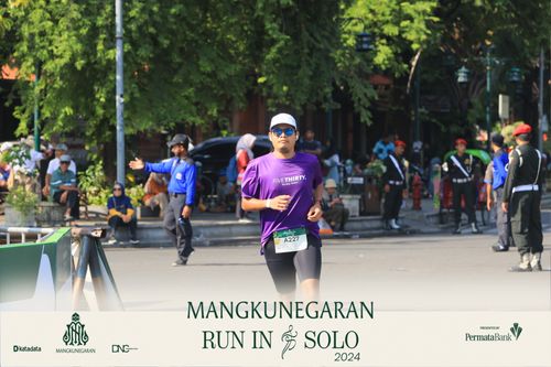 Race photo from Mangkunegaran Run 2024