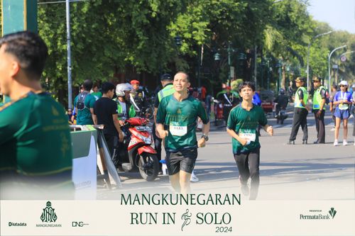Race photo from Mangkunegaran Run 2024