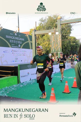 Race photo from Mangkunegaran Run 2024