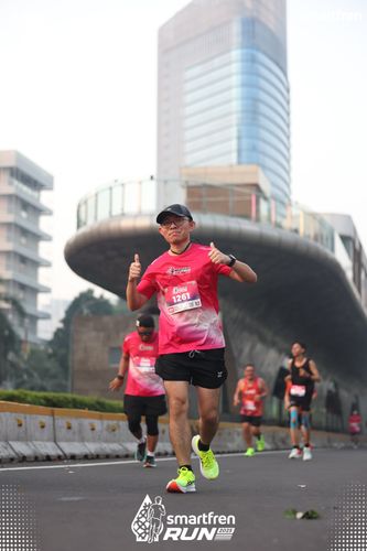 Race photo from Smartfren Run 2025 