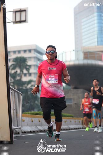 Race photo from Smartfren Run 2025 