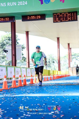 Race photo from BAF LIONS RUN 2024