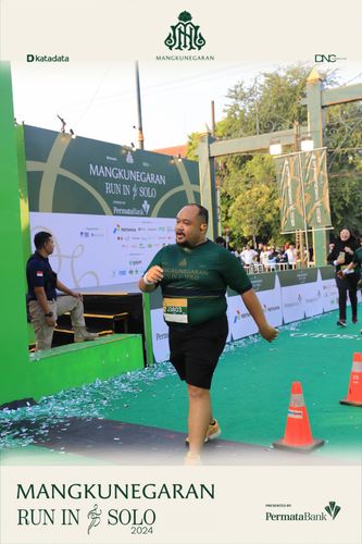 Race photo from Mangkunegaran Run 2024