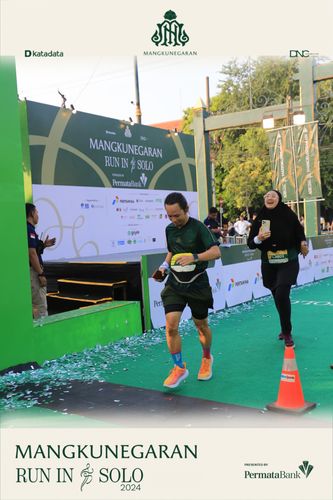 Race photo from Mangkunegaran Run 2024