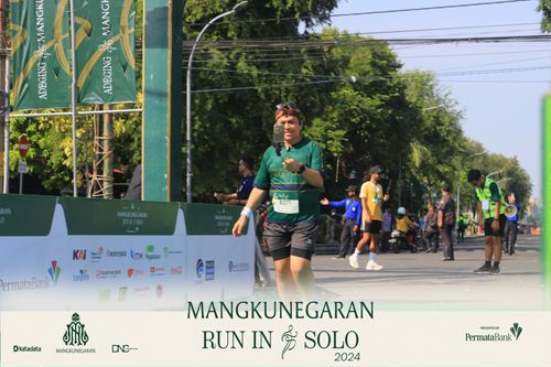 Race photo from Mangkunegaran Run 2024