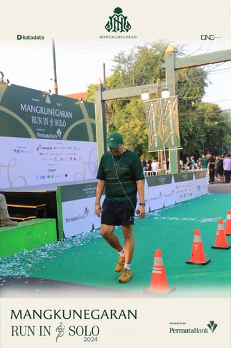 Race photo from Mangkunegaran Run 2024