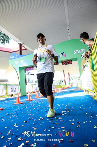 Race photo from BAF LIONS RUN 2024