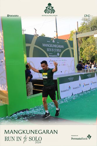 Race photo from Mangkunegaran Run 2024