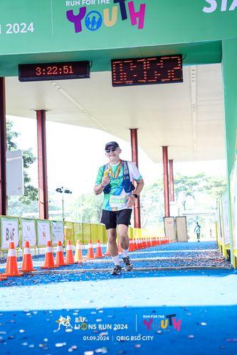 Race photo from BAF LIONS RUN 2024