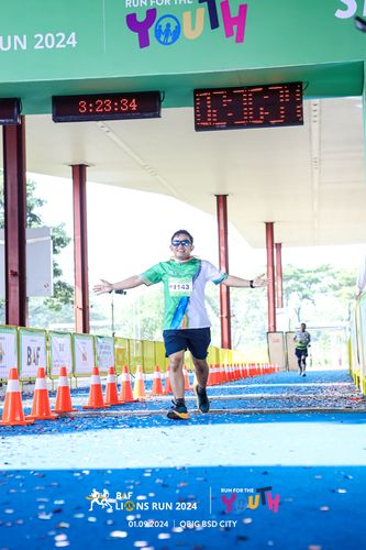 Race photo from BAF LIONS RUN 2024