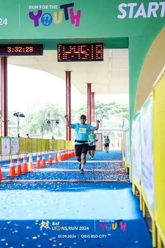 Race photo from BAF LIONS RUN 2024