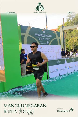 Race photo from Mangkunegaran Run 2024