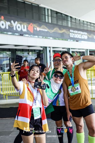 Race photo from BAF LIONS RUN 2024