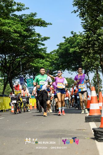 Race photo from BAF LIONS RUN 2024