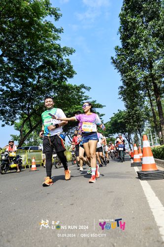 Race photo from BAF LIONS RUN 2024