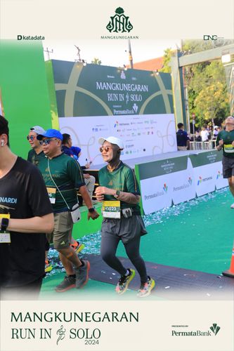 Race photo from Mangkunegaran Run 2024