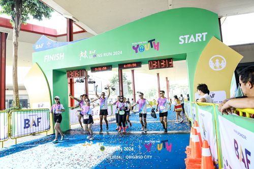Race photo from BAF LIONS RUN 2024