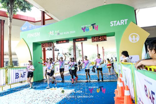 Race photo from BAF LIONS RUN 2024