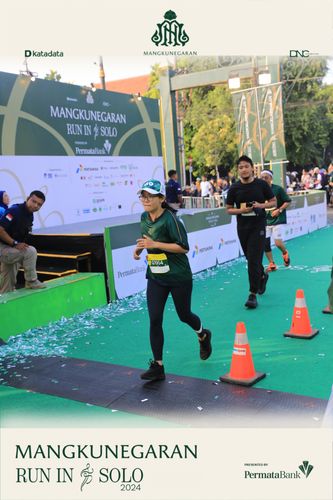 Race photo from Mangkunegaran Run 2024