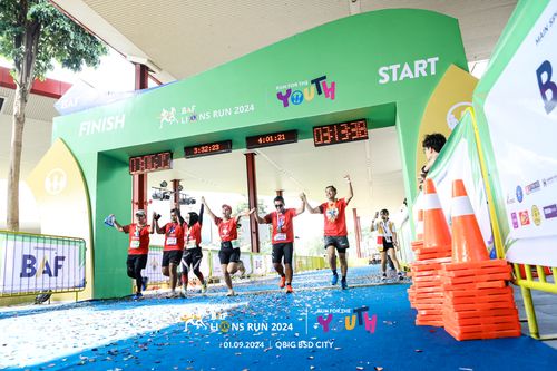 Race photo from BAF LIONS RUN 2024