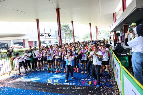 Race photo from BAF LIONS RUN 2024