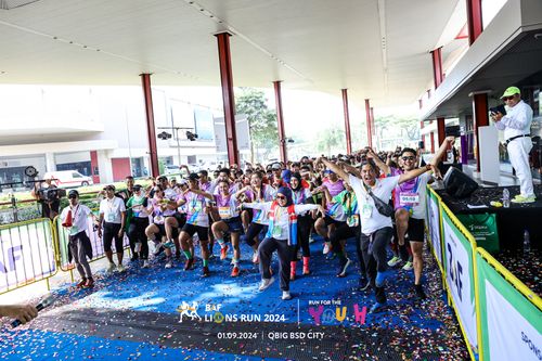 Race photo from BAF LIONS RUN 2024